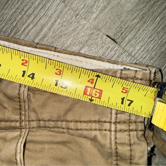 Men’s Vintage Y2K Hollister Cargo Shorts Outdoor Gorpcore Hike Baggy Khaki Sz 32 - Picture 8 of 12